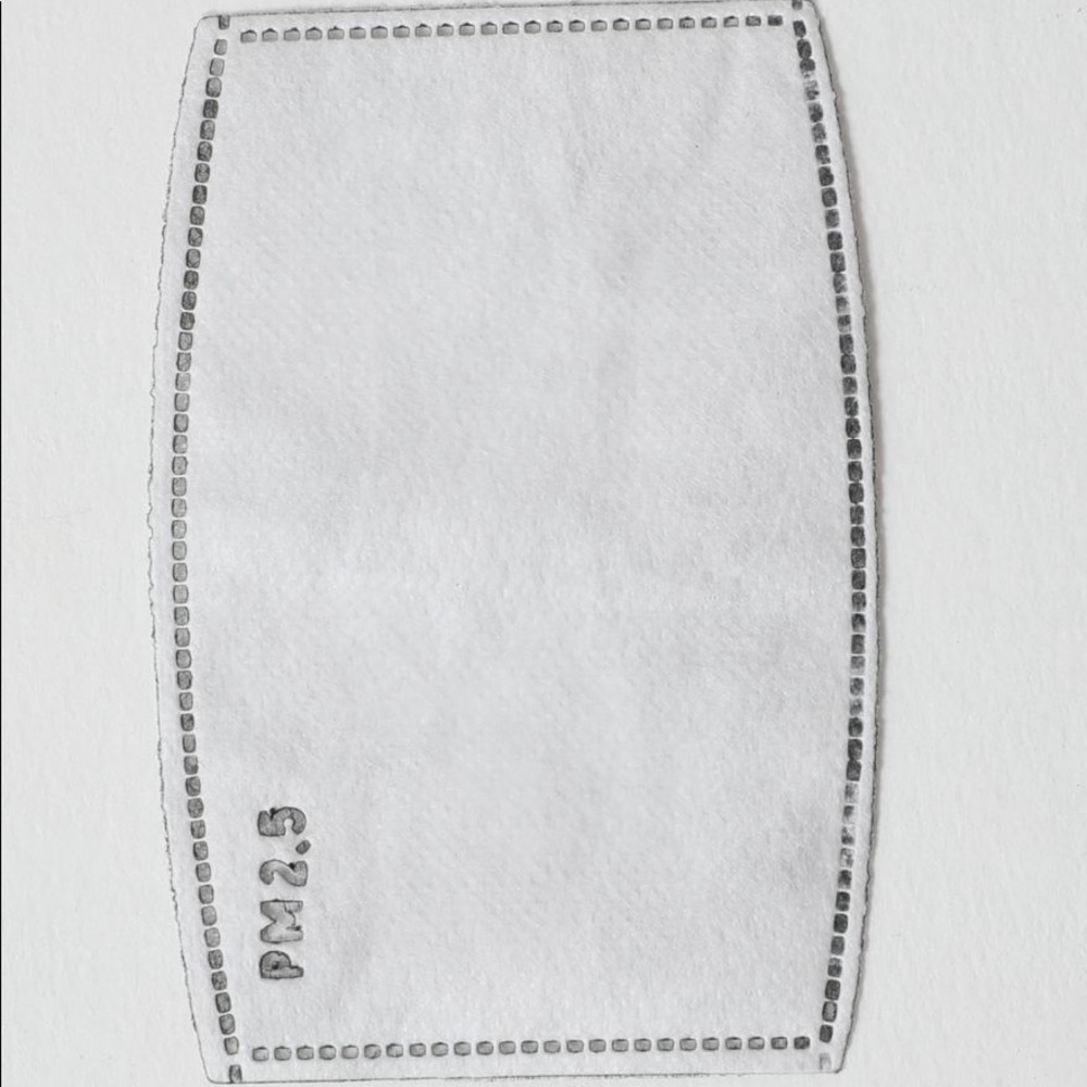Pack of 6 KID sized Carbon Filter for Face Mask